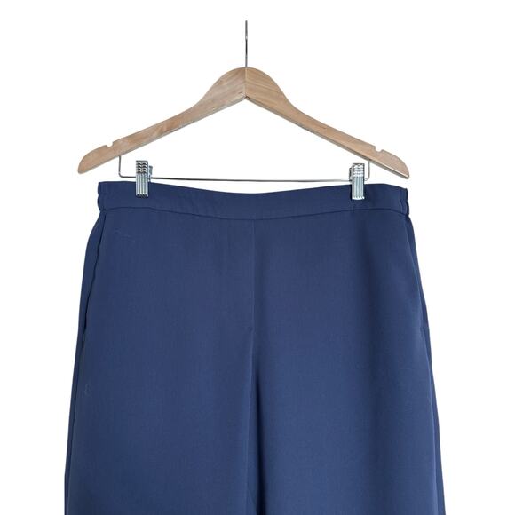 J. by J.Crew Women's Elastic High Waisted Jamie Pull On Ankle Pants Size 14 Navy - Picture 8 of 8